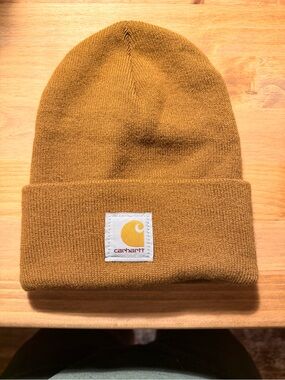 Carhartt Hamilton Ribbed Cuffed Beanie - Mustard Brown (Unisex)